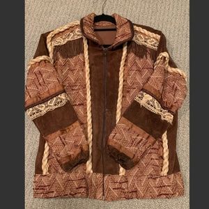 True Vintage 60s/70s Suede Hippie Jacket